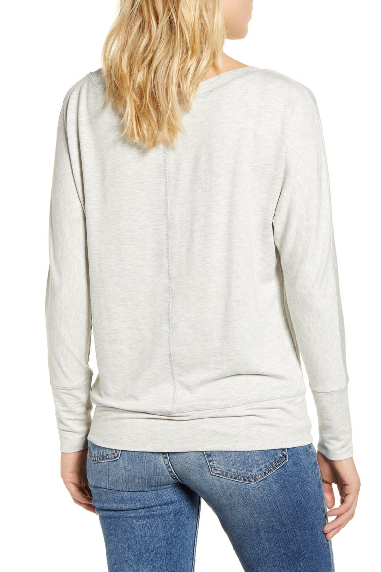 Gibson x International Women's Day Anna Wide Neck Dolman Sleeve Sweatshirt, Alternate, color, HEATHER GREY