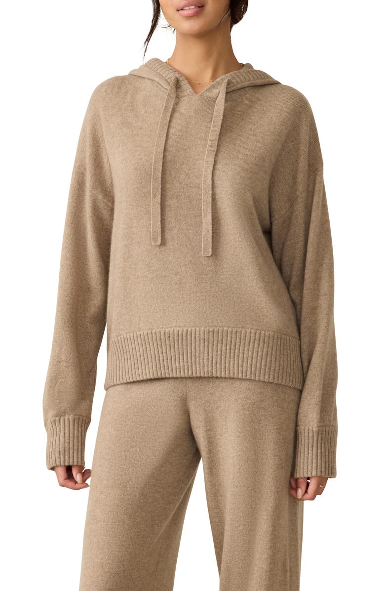 Faherty Tropical Cashmere Hoodie, Main, color, Driftwood