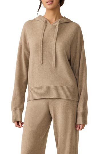 Faherty Tropical Cashmere Hoodie In Brown
