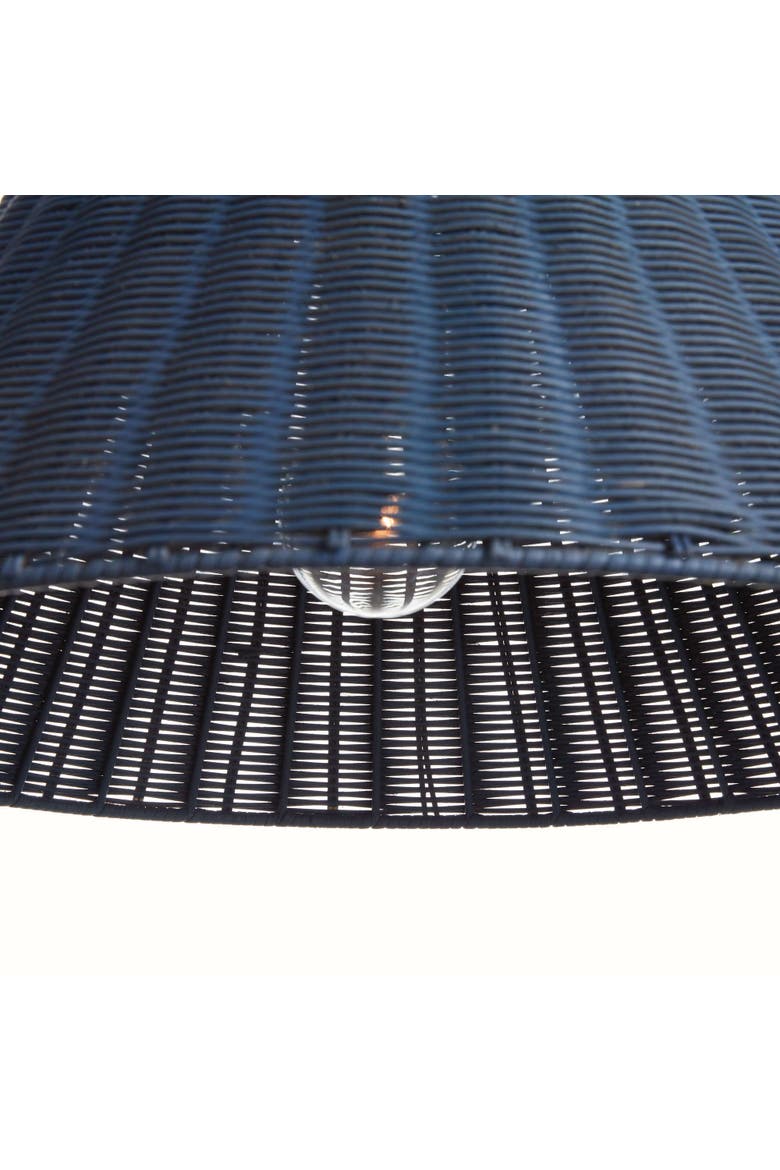 Tristan Rattan Pendant, Alternate, color, Blue