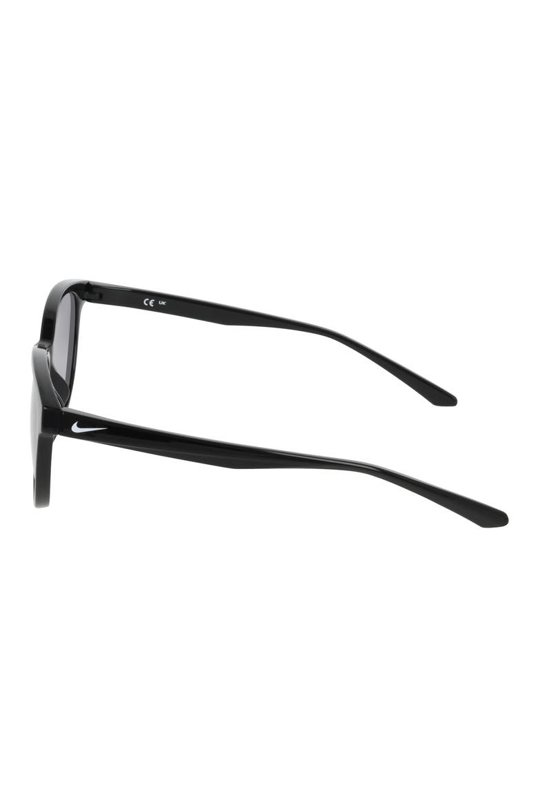 Vital Trend 55mm Gradient Round Sunglasses, Alternate, color, BLACK / SMOKE GRADIENT