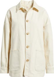 Faherty Sunwashed Canvas Chore Jacket