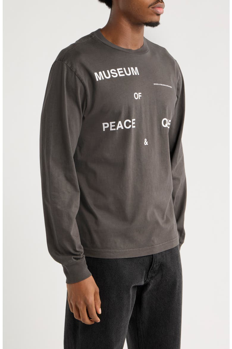 Publishing Dept Long Sleeve Cotton Graphic T-Shirt, Alternate, color, BLACK