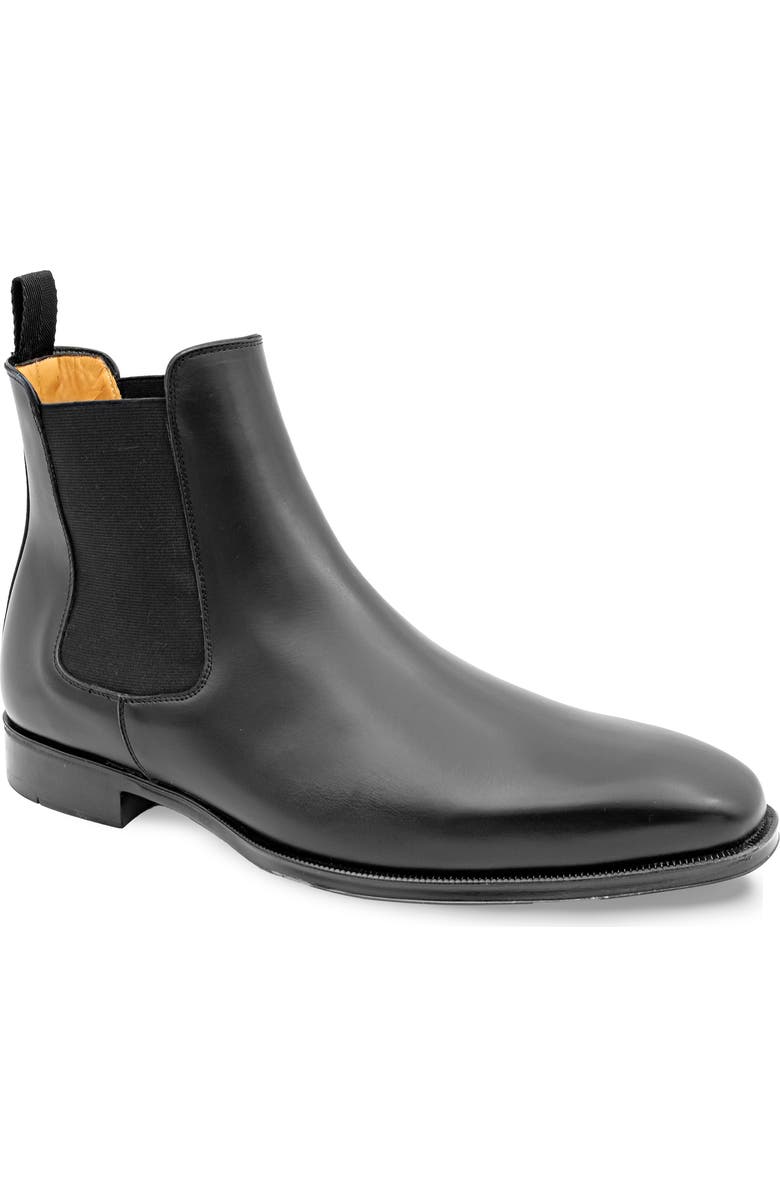 Mezlan Cervantes Plain Toe Chelsea Boot, Main, color, Black
