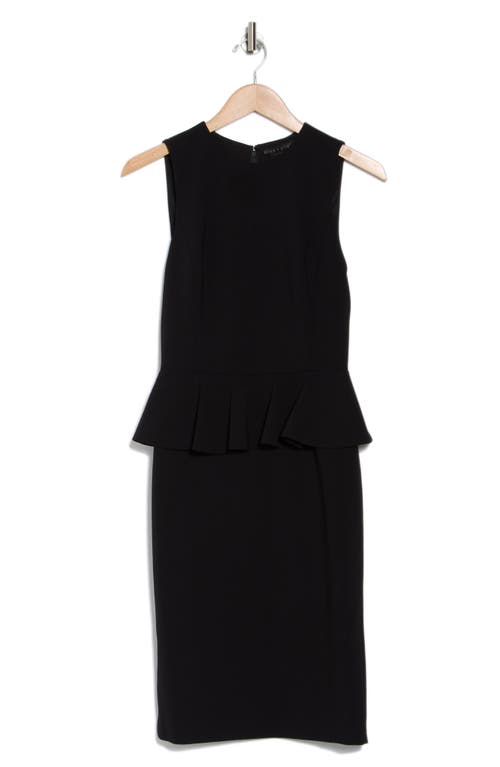 Alice And Olivia Poppy Peplum Midi Dress In Black