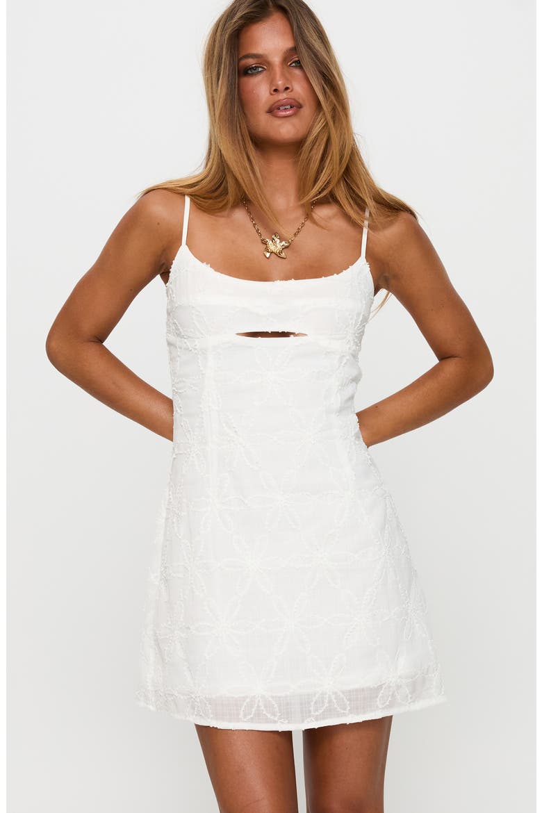 Powell Cutout Minidress, Alternate, color, WHITE