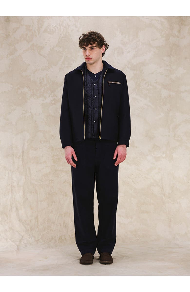 Fortela Superfine Wool Zipper Jacket, Alternate, color, Blue