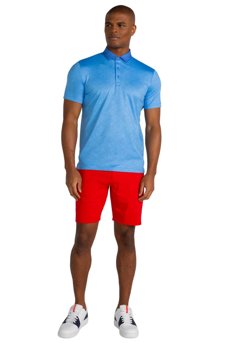 Redvanly Alma Floral Performance Polo, Alternate, color, Iceberg