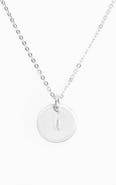 Nashelle Sterling Silver Initial Mini Disc Necklace
