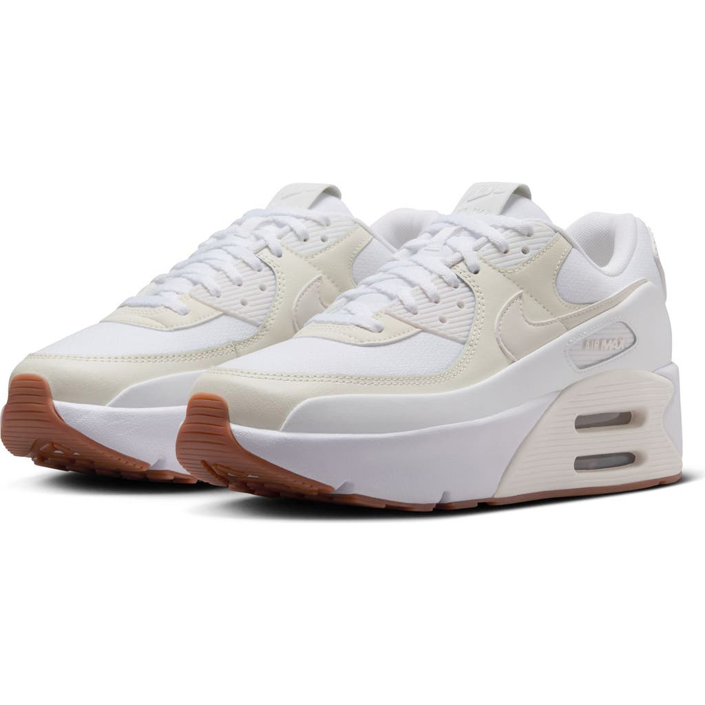 Nike Air Max 90 Lv8 Platform Sneaker In White