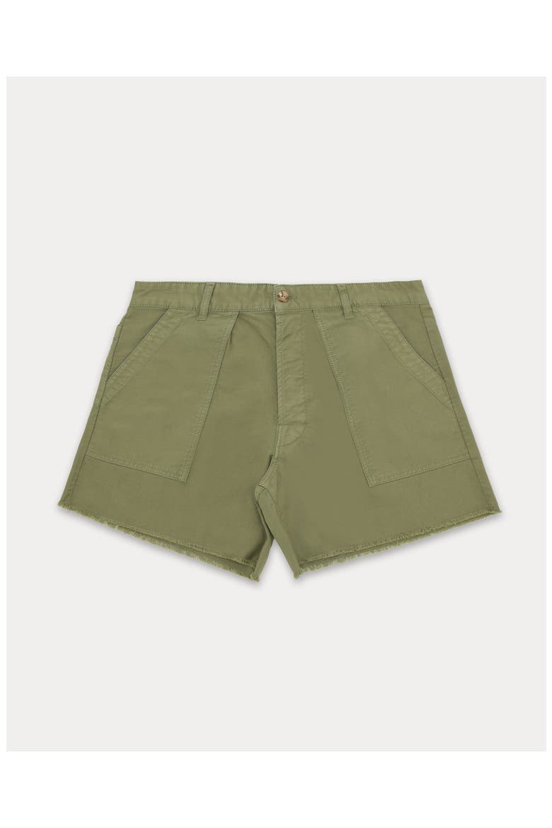 Colonel Cotton Bermuda shorts, Main, color, Olive Green