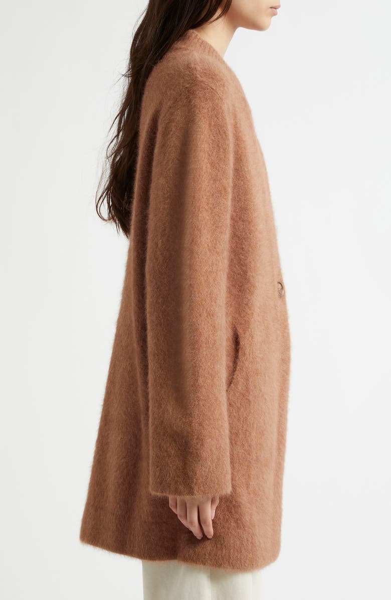 MARGARET O'LEARY Brushed Fox Hair Coat, Alternate, color,