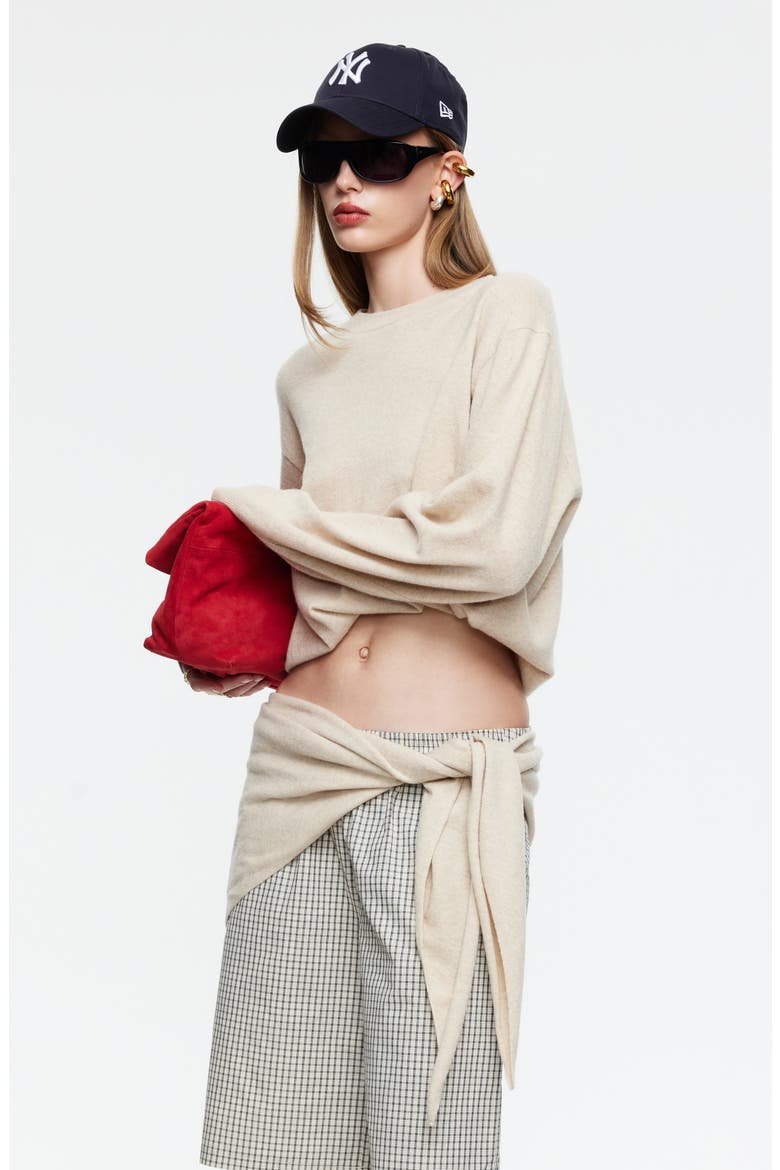 Olsen Wool Blend Sweater, Alternate, color, OATMEAL