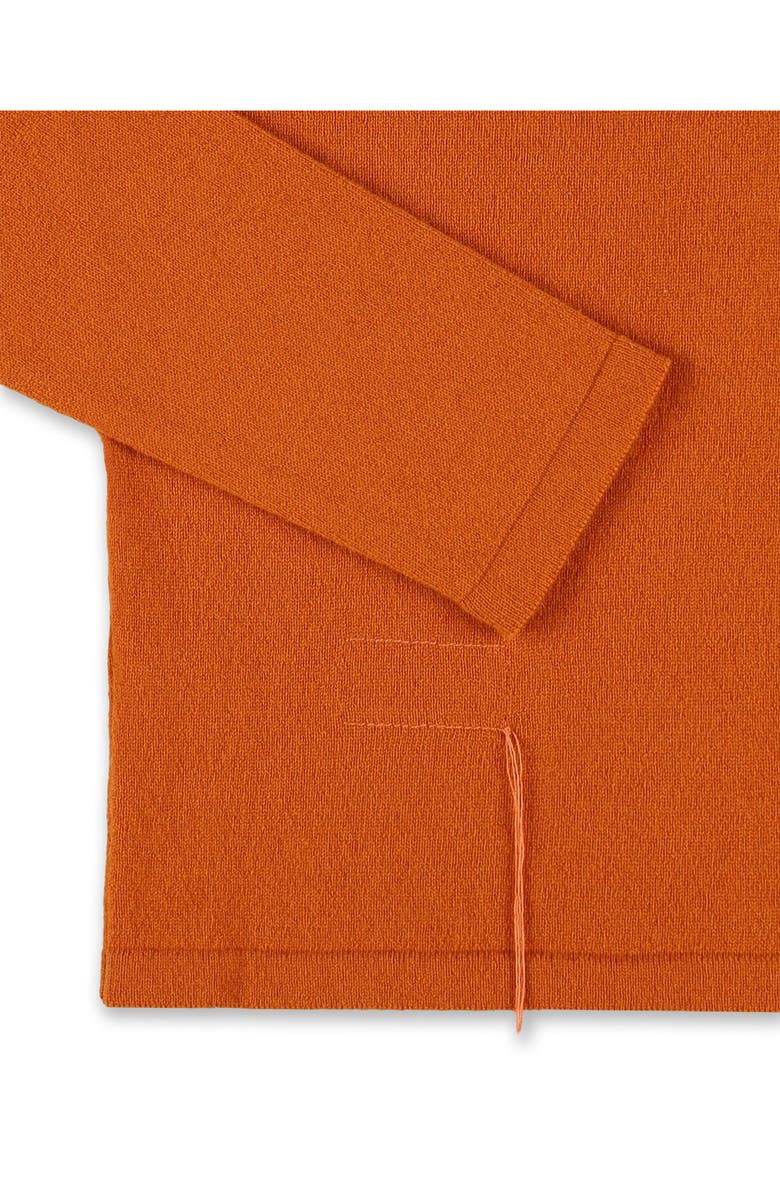 Fortela Lou Cashmere Henley Knit, Alternate, color, Orange