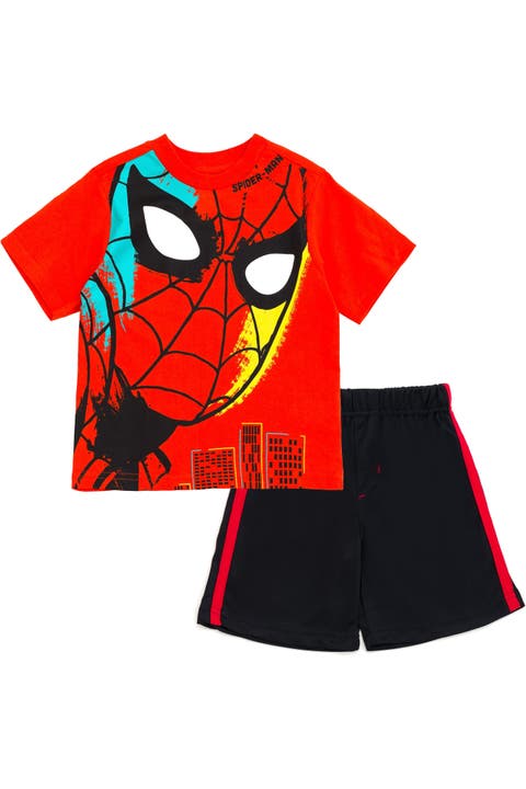 Spider-man 2-piece T-shirt And Mesh Shorts Set (toddler, Little Kid & Big Kid)