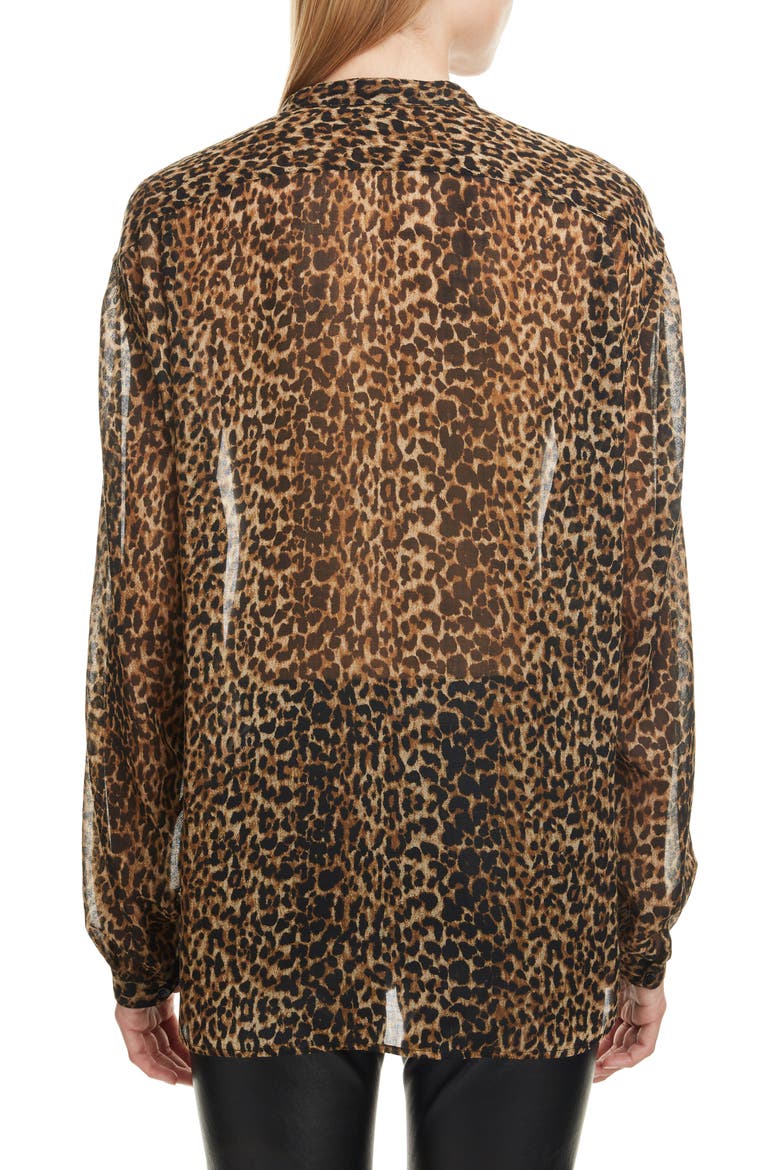 Leopard Print Wool Tunic, Alternate, color, LEOPARD
