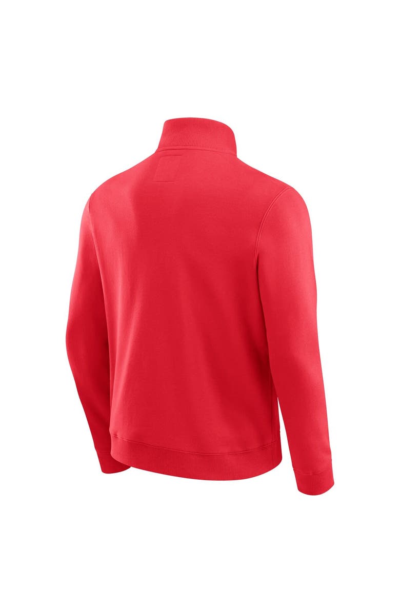 Darius Rucker Collection by Fanatics Men's Darius Rucker Collection by Fanatics Scarlet Ohio State Buckeyes Quarter-Zip Pullover, Alternate, color, Scarlet