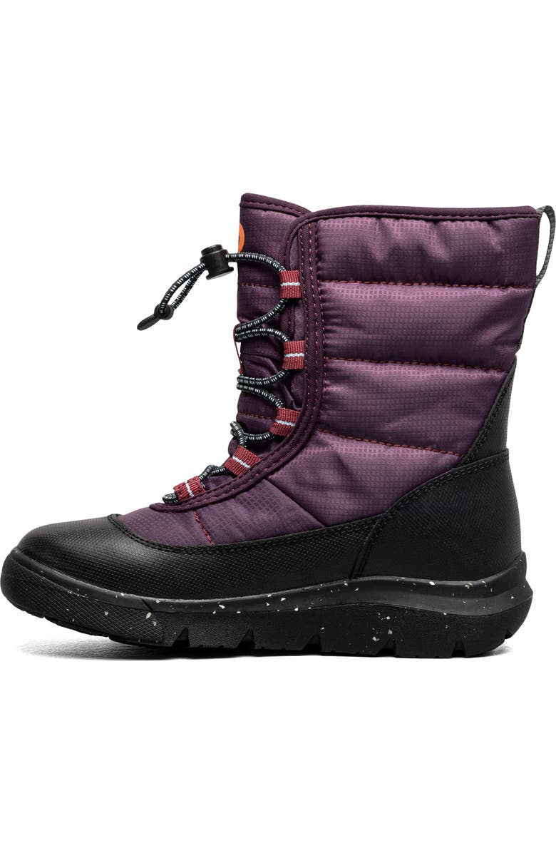 Bogs Kids' Skyline Snow Waterproof Boot, Alternate, color, Plum