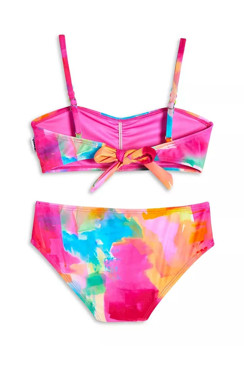 Limeapple Watercolor Printed Bikini, Alternate, color, Multicolor