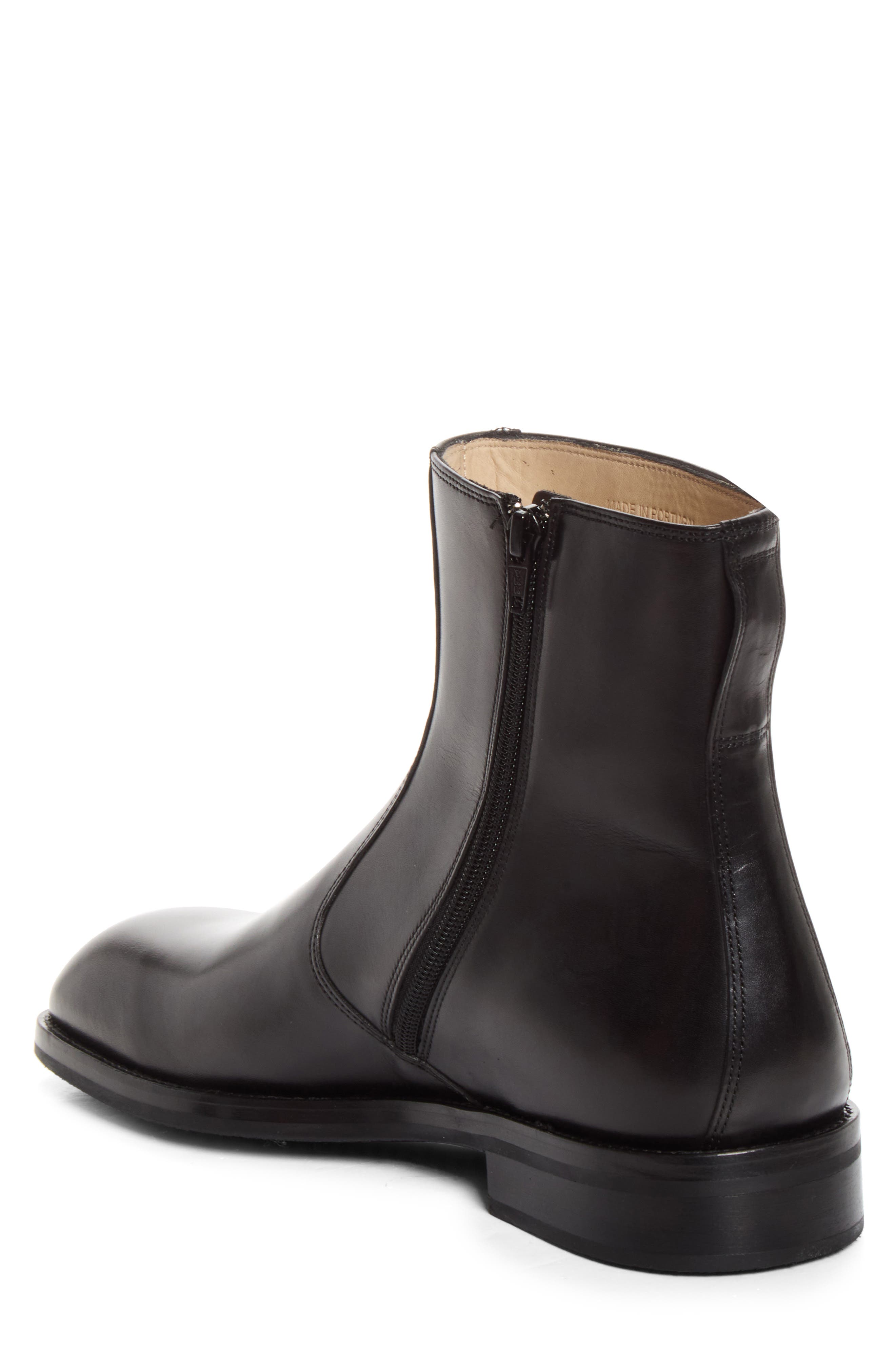 Zip Boot, Alternate, color, BLACK