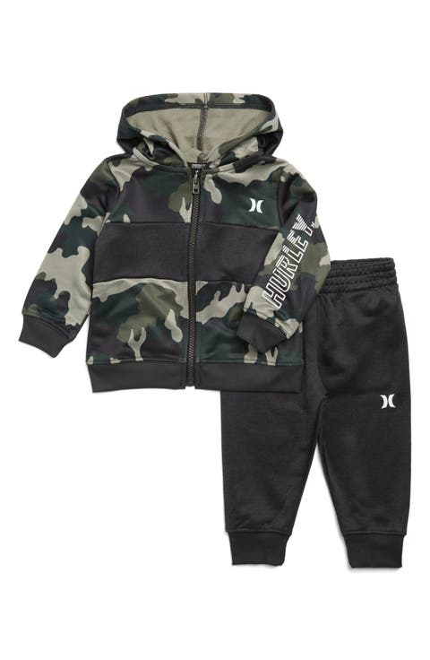 Solar Colorblock Hoodie & Jogger Set (Baby Boys)