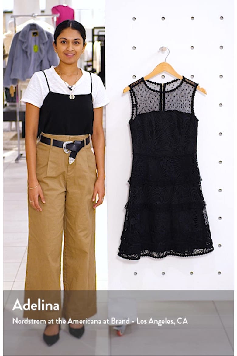 Kasee Sleeveless Lace Minidress video