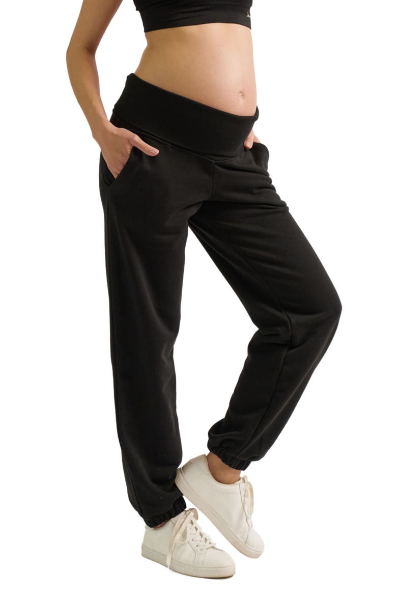 Woma Maternity Joggers, Alternate, color, Black