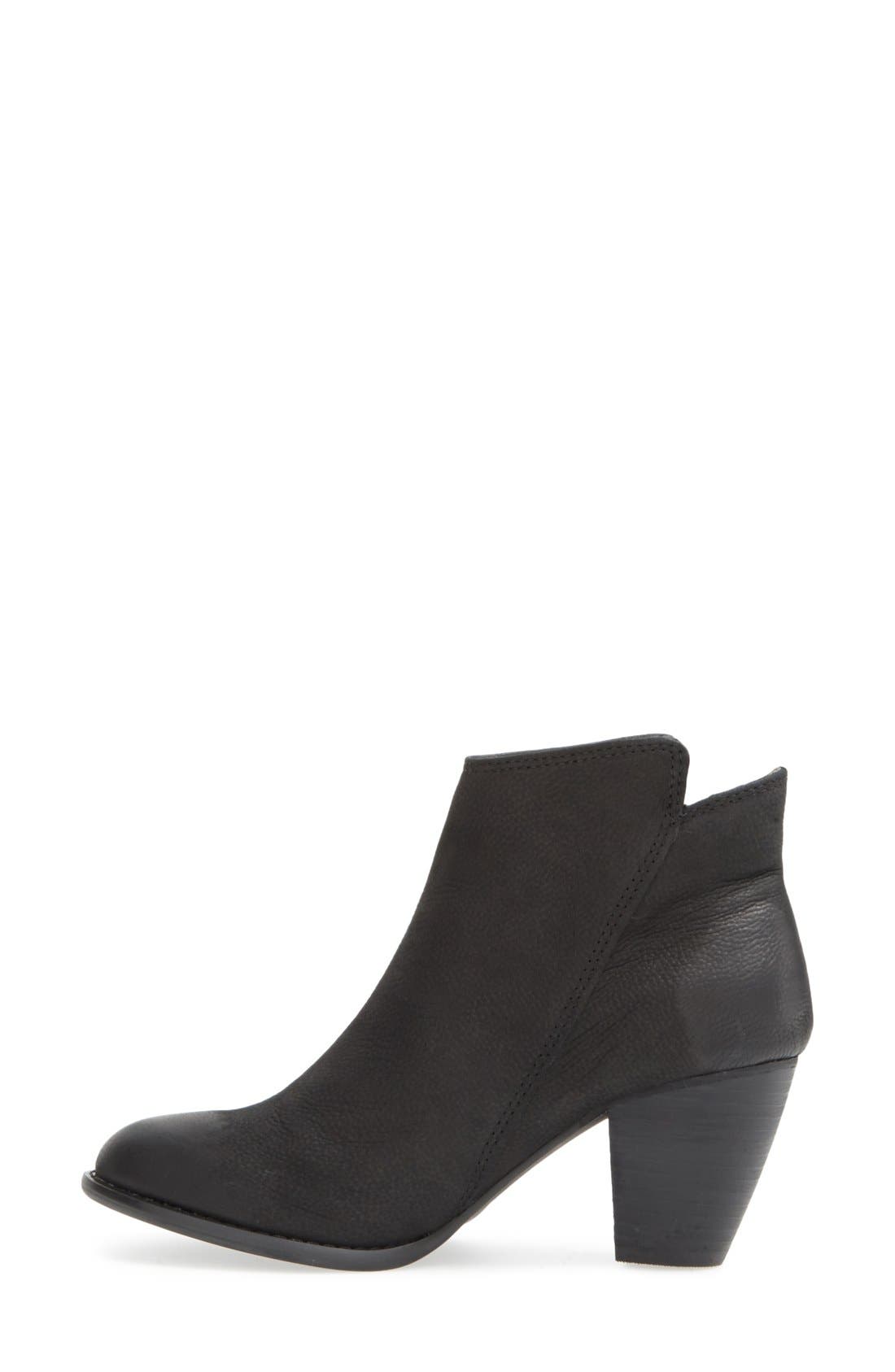 'Whysper' Nubuck Bootie, Alternate, color, BLACK NUBUCK