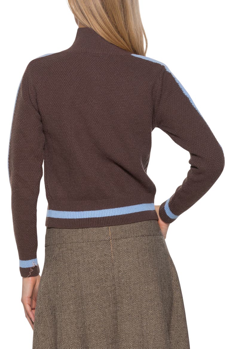 Dewey Knit Jacket, Alternate, color, BROWN