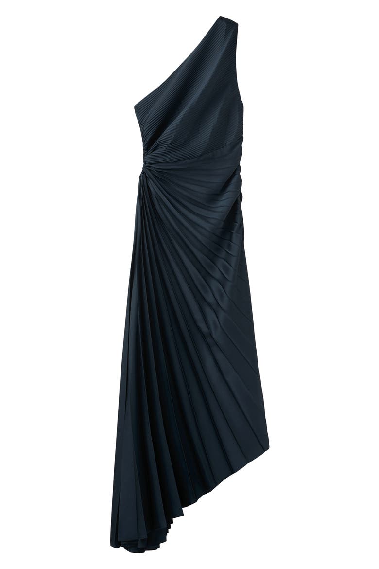 One-Shoulder Evening Dress, Main, color, BLUE