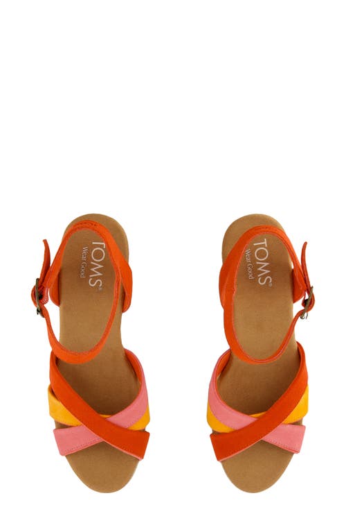 TOMS TOMS MAJORCA ANKLE STRAP PLATFORM SANDAL