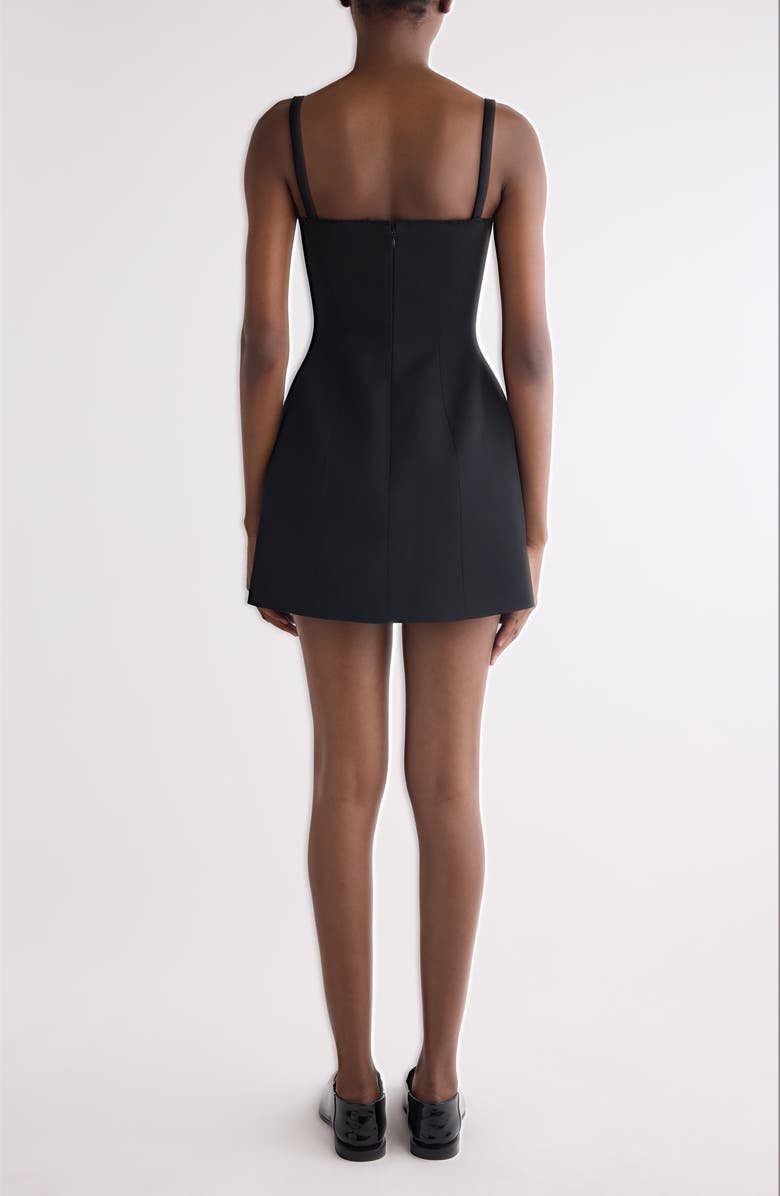 Givenchy Sleeveless Wool Tailoring Minidress, Alternate, color, Black