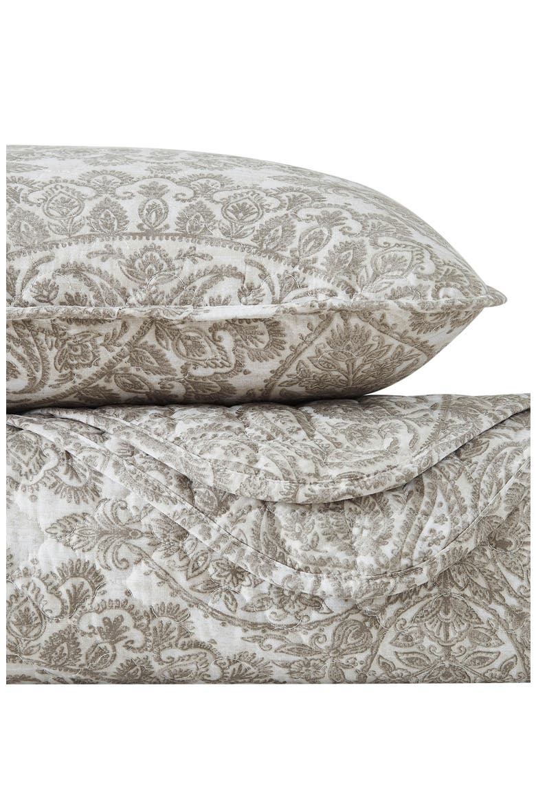 Ashanti Quilt & Sham Set, Alternate, color, BONE