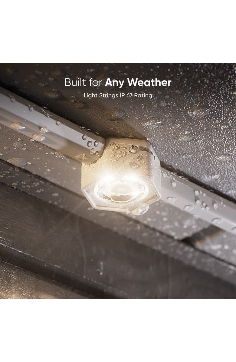 Nanoleaf Matter Smart Multicolor Permanent Outdoor Lights Smarter Kit with Cable Covers 49ft, Alternate, color, Multicolor