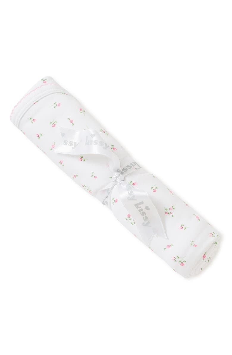 Kissy Kissy Garden Baby Receiving Blanket, Alternate, color, White