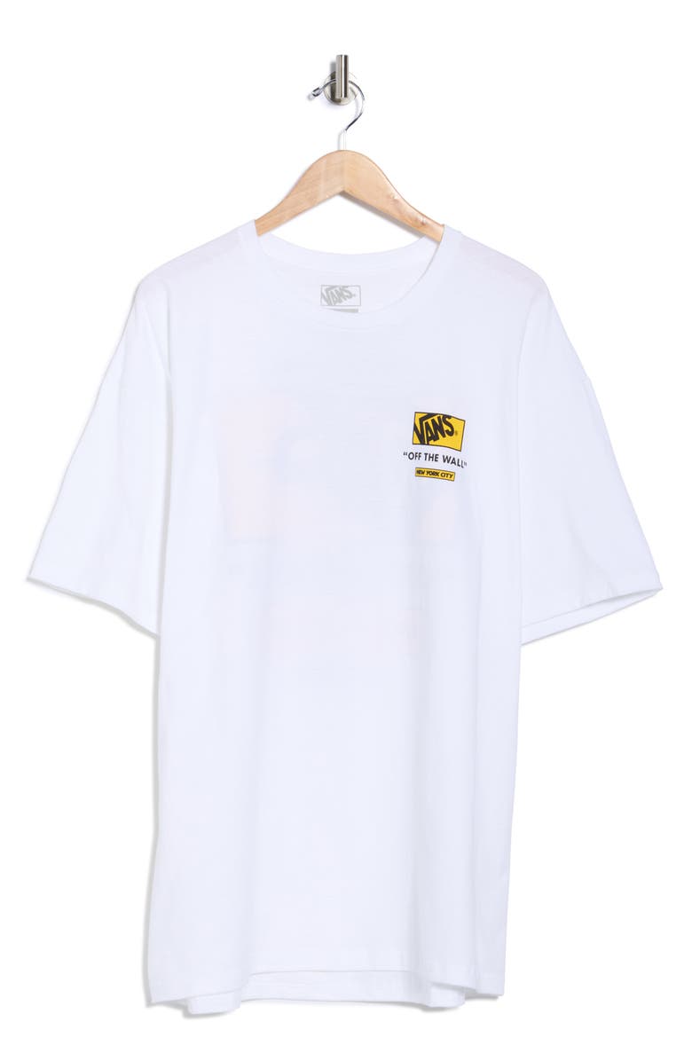 Vans NYC Stacked Logo Graphic T-Shirt, Main, color, White