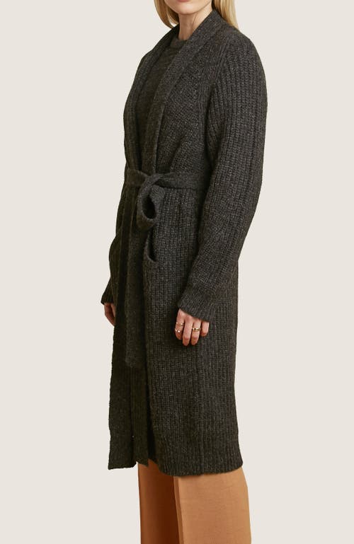 Oyun Erte Long Cardigan In Caviar