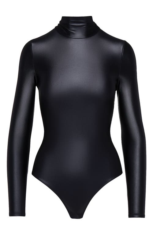 Commando Metallic Turtleneck Bodysuit In Oxide