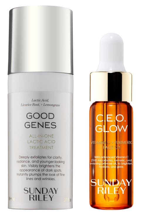 Good Genes All-In-One Lactic Acid Treatment + C.E.O. Glow Oil Ornament $40 Value
