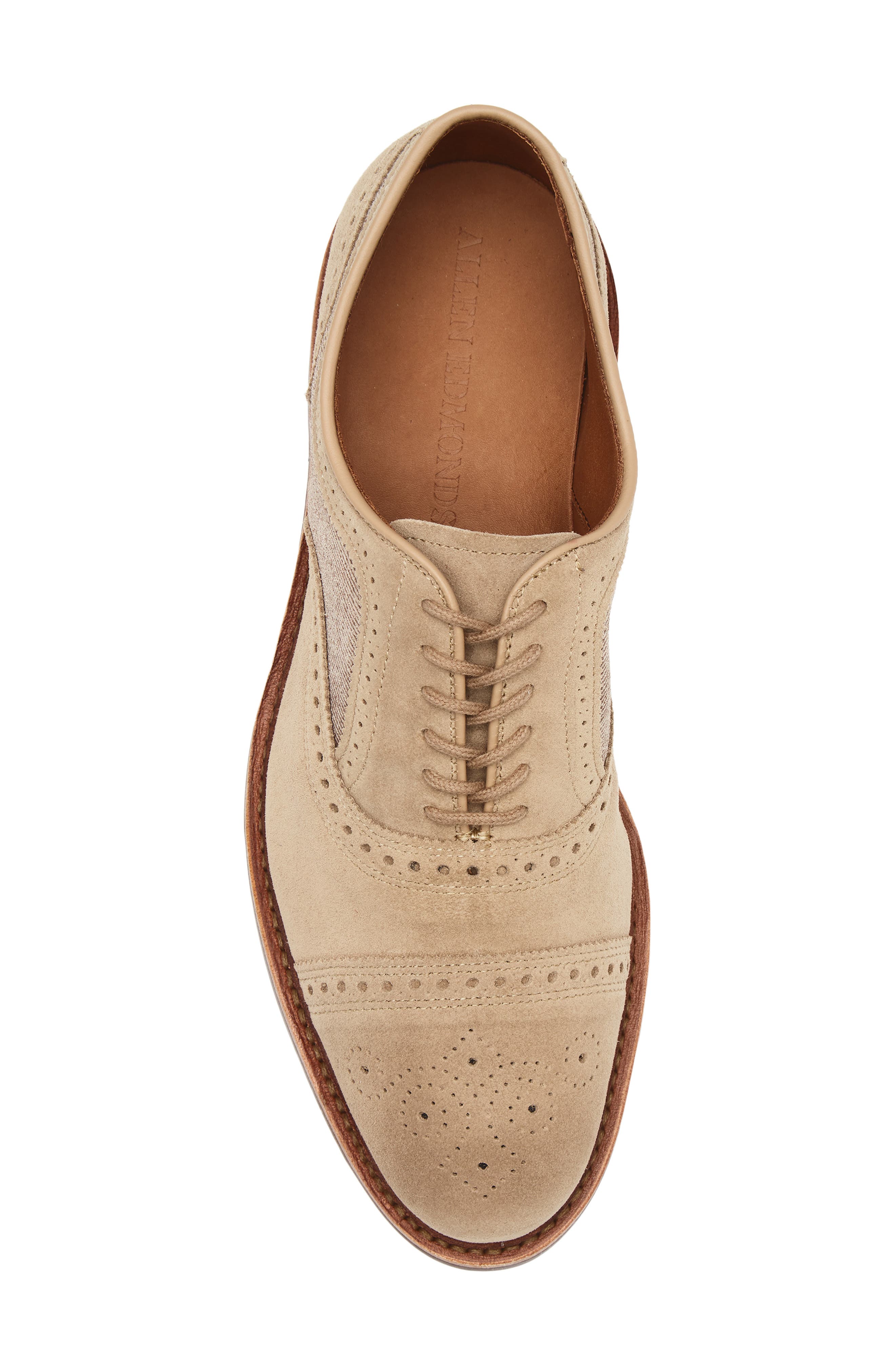 Allen Edmonds Strandmok Cap Toe Oxford, Alternate, color, Bone