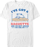 Lost Gods Men's Lost Gods Opossum Baguette Drawing Graphic T-Shirt