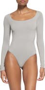 SKIMS ESSENTIAL LONG SLEEVE SCOOP BO