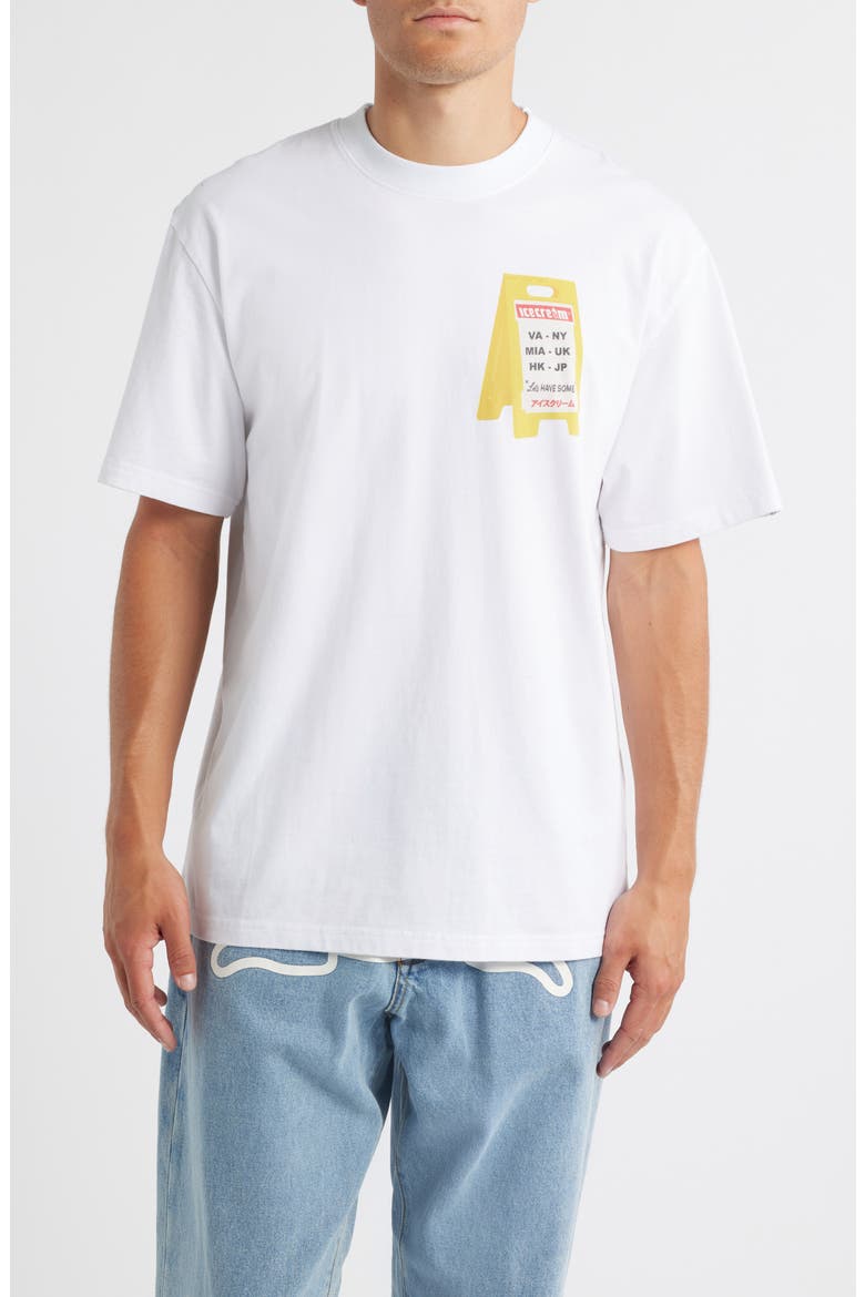 Aisle Closed Graphic T-Shirt, Main, color, WHITE
