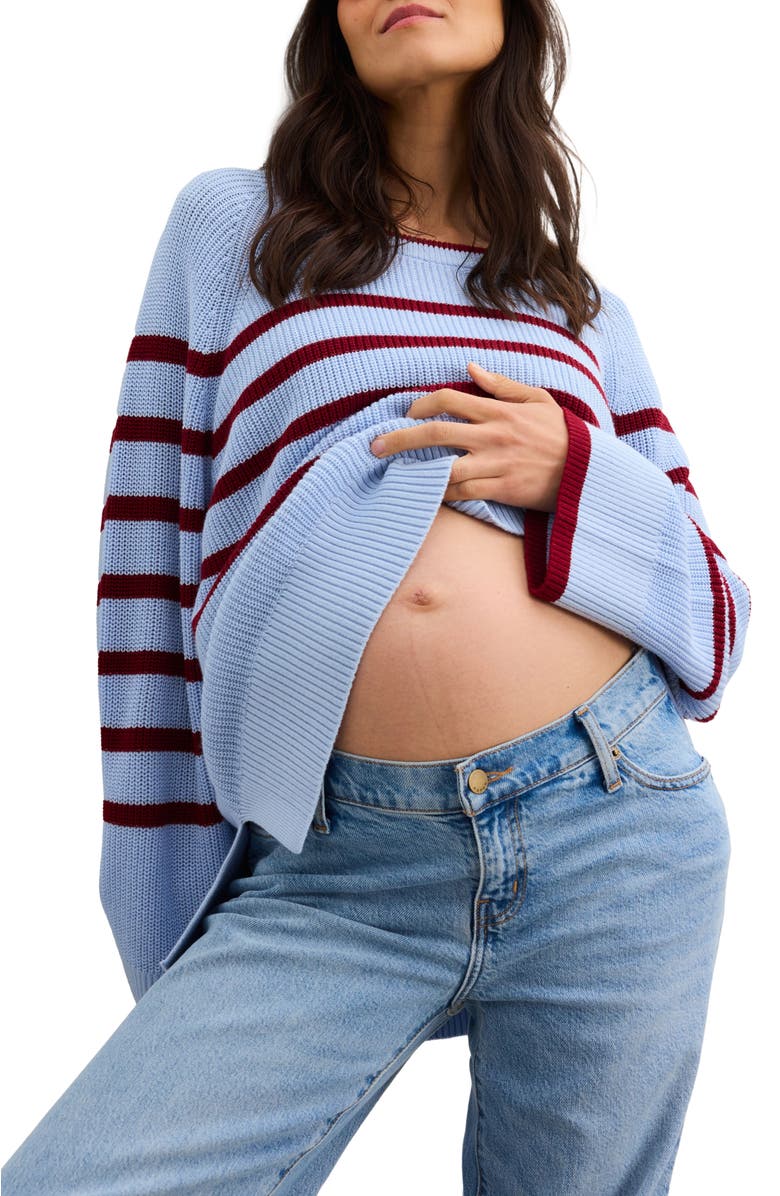 HATCH The Carly Striped Shaker Pullover, Alternate, color, 