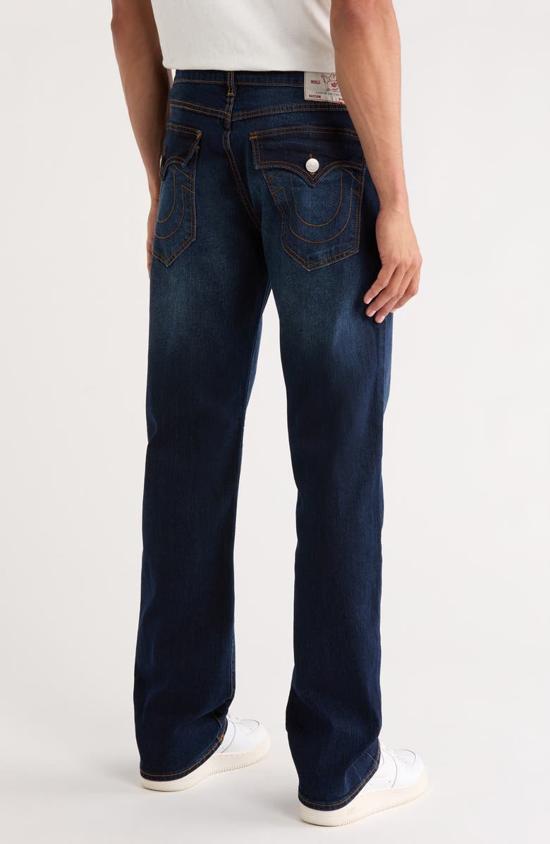 True Religion Ricky Relaxed Straight Leg Jeans, Alternate, color, Dark Mahogany Wood Wash