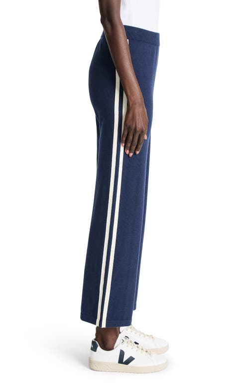Nz Active By Nic+zoe Cool Down Wide Leg Cotton Blend Track Pants In Ink