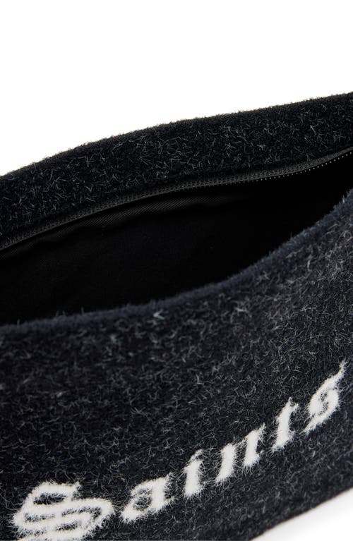 Allsaints Izzy Sinners Recycled Polyester Clutch In Black