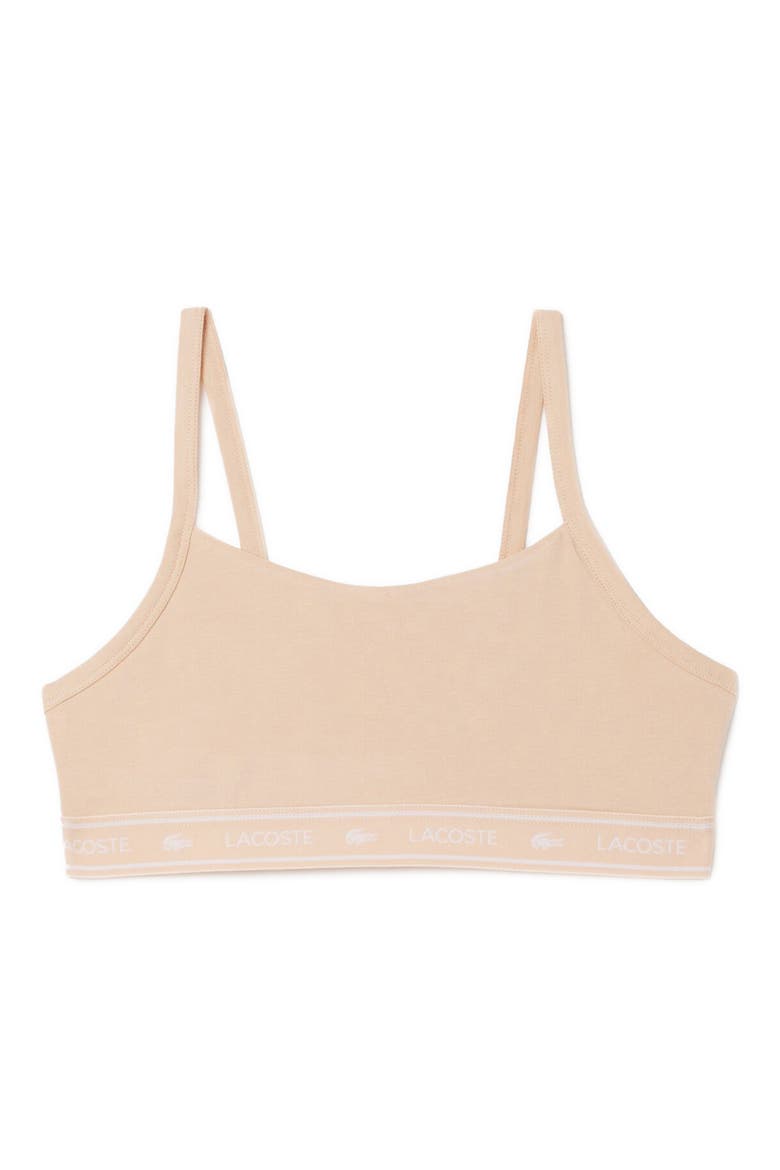 Stretch Cotton Bralette, Alternate, color, BISCUIT