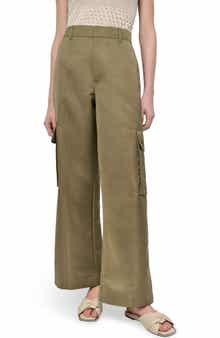 DKNY Jeans High Waist Wide Leg Cargo Pants