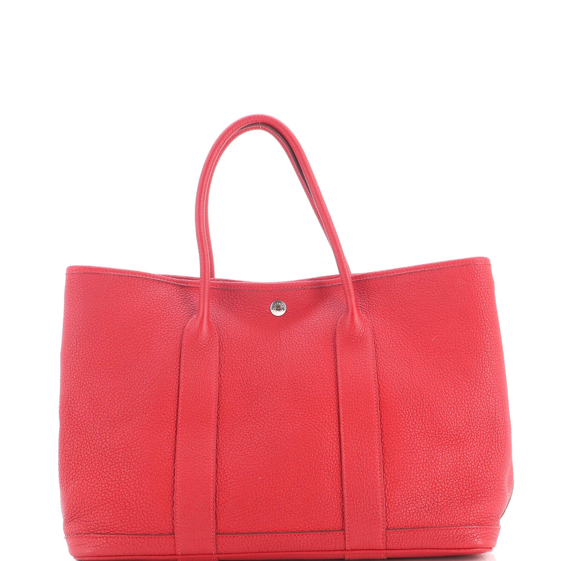 Garden Party Tote Leather 36, Main, color, Red